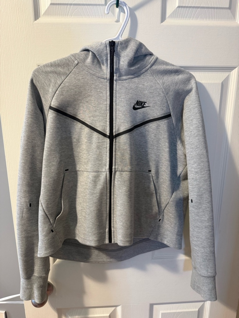 Nike Tech Fleece Full Zip Hoodie Gray Black Women’s Size Small